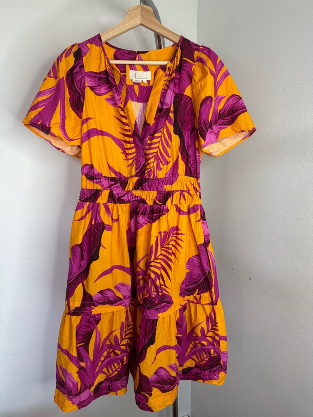 Anthopologie the somerset floral mini dress size S